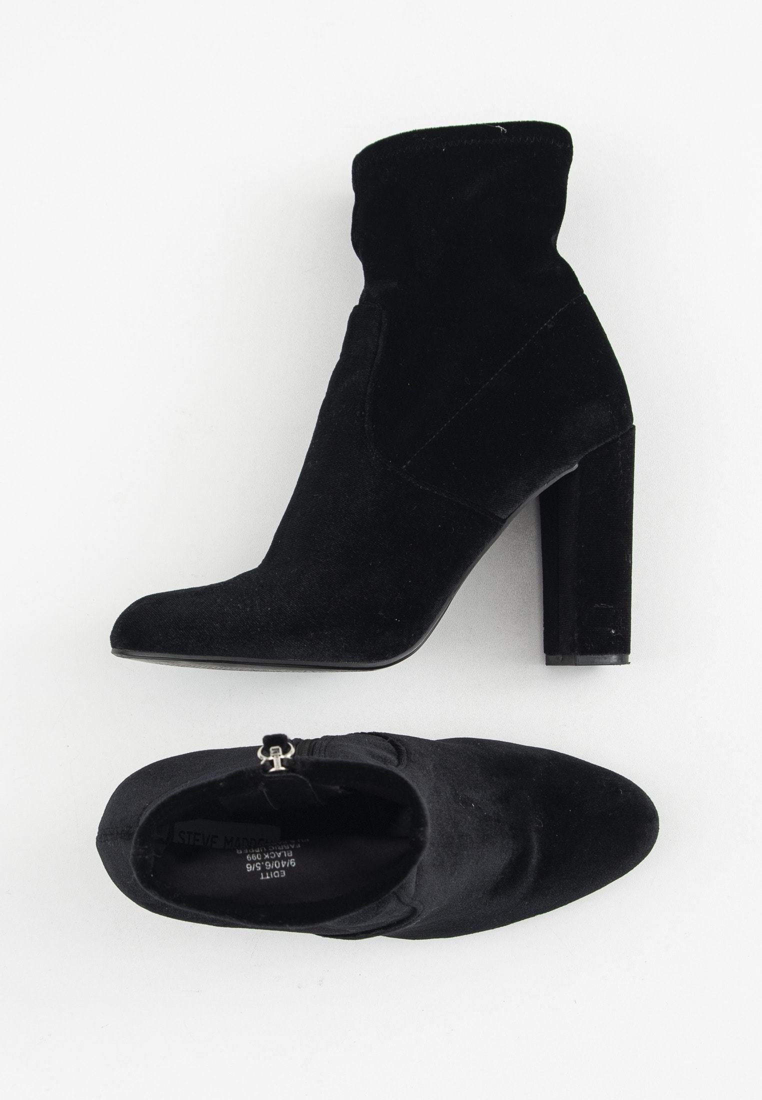 Enkellaarsjes met hoge hak black Enkellaarsjes met hoge hak black
