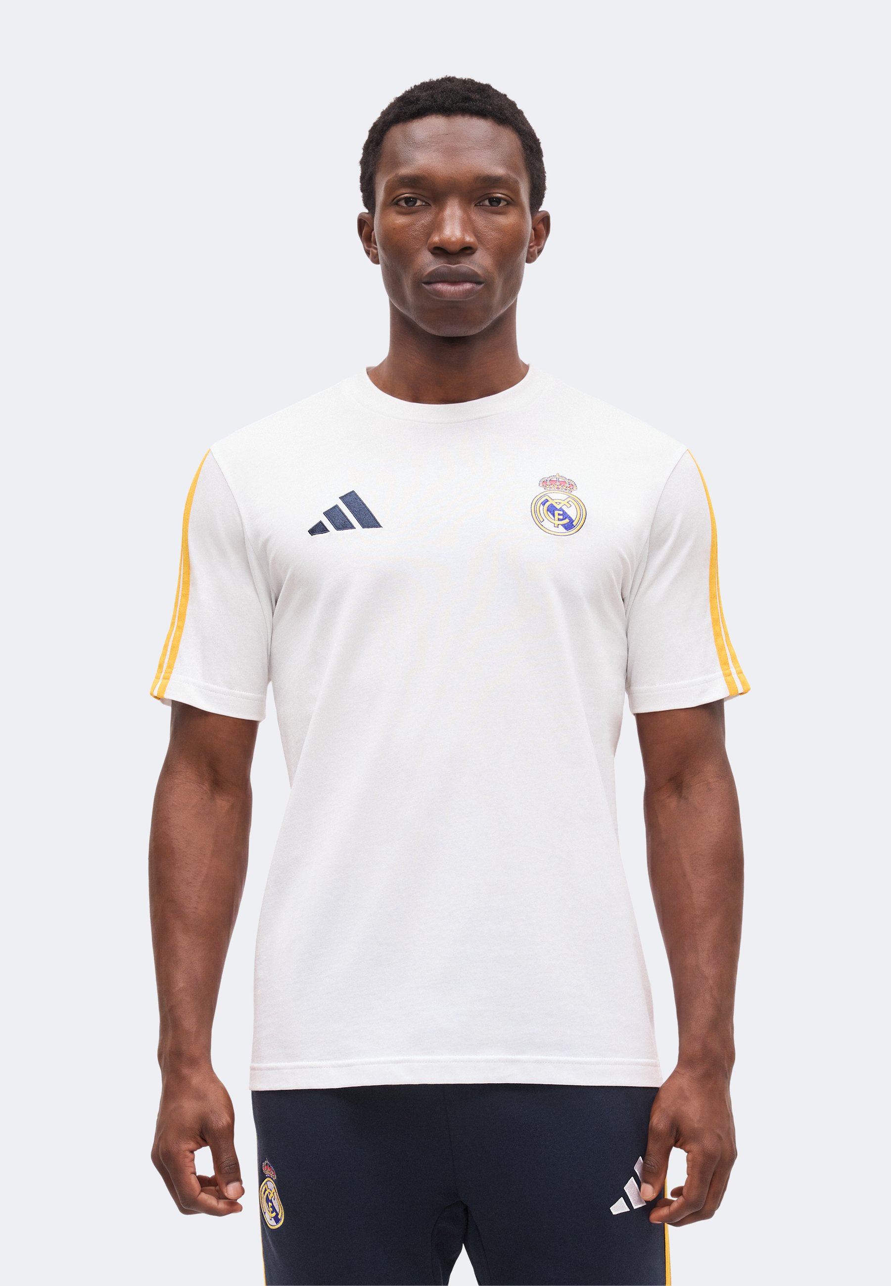adidas Performance FIGC ITALY DNA TEE - T-Shirt print - white/weiß