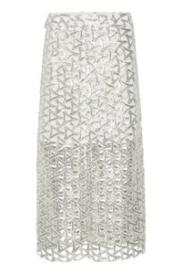 AMELIA SKIRT - Maxi skirt - silvershine