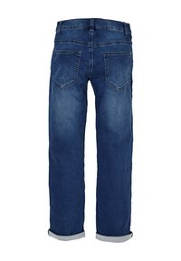 s.Oliver PETE MIT WASCHUNG - Straight leg jeans - dark blue stretche