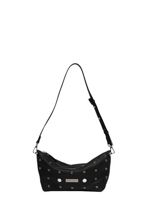 STELLA EYELETS - Schoudertas - black/silver