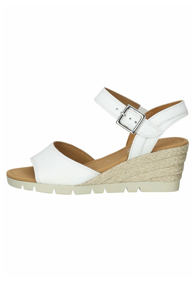 gabor white wedge sandals