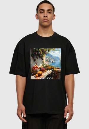 AMALFI COAST - Print T-shirt - black