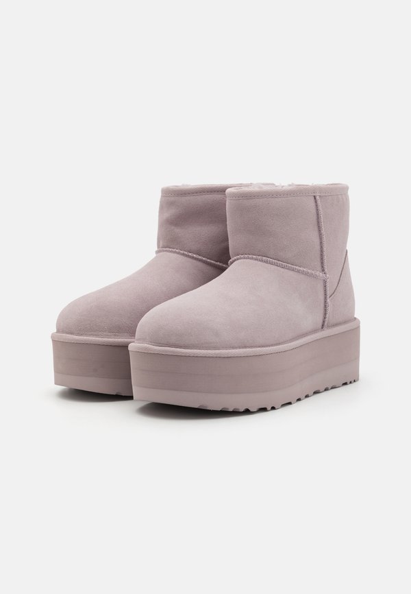 CLASSIC MINI PLATFORM - Platform ankle boots - pale smoke4