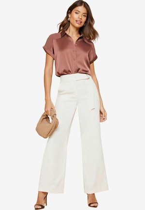 Lipsy SHORT SLEEVE REGULAR FIT - Blúzka so zapínaním na gombíky - pink