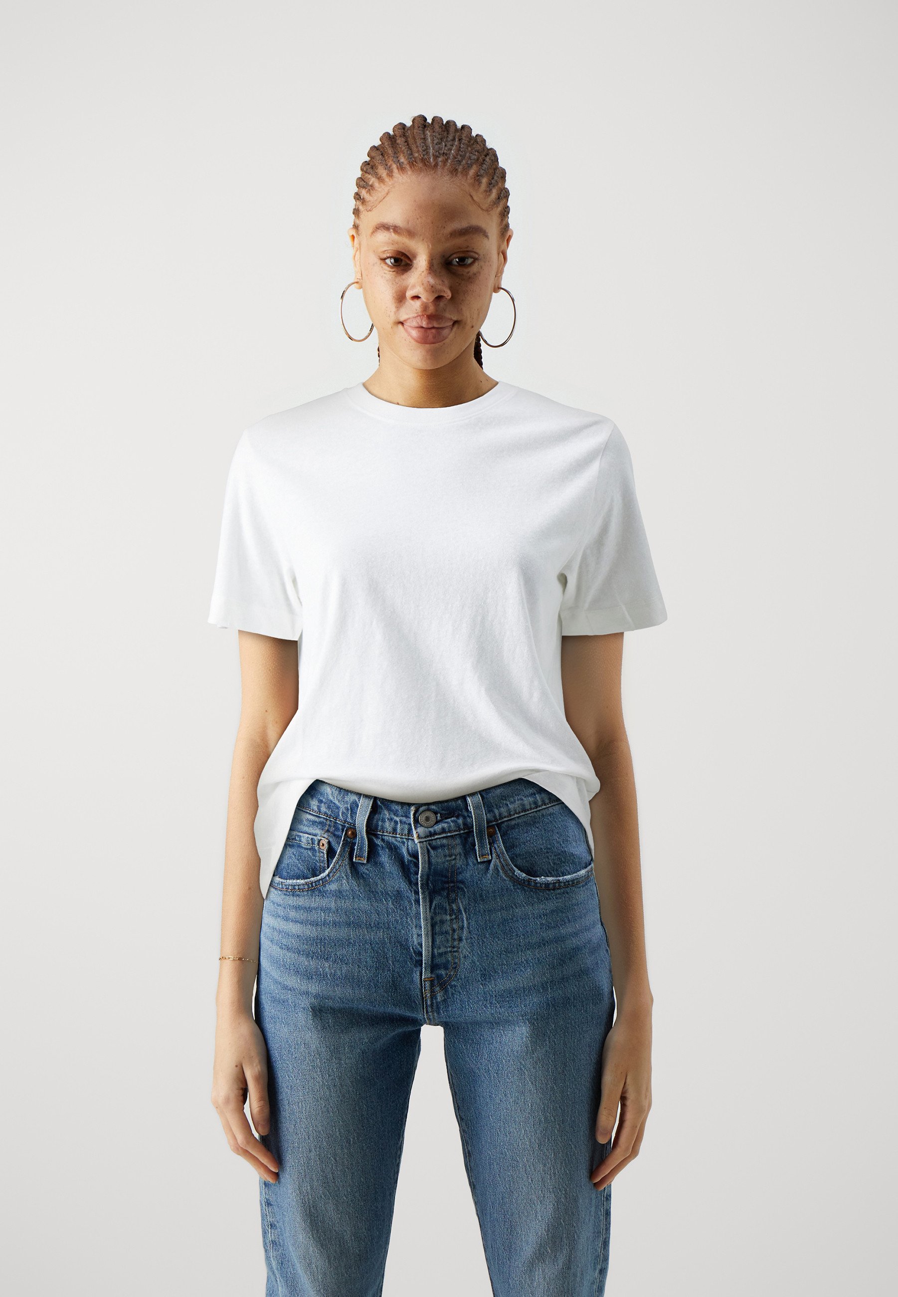 JJXX oversized bikini t-shirt in white