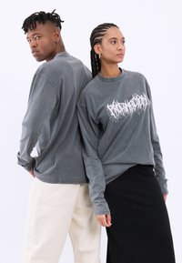 YOURTURN UNISEX - Ilgarankovis viršutinės dalies drabužis - black washed