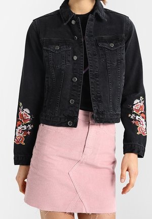 Džínová bunda - black denim
