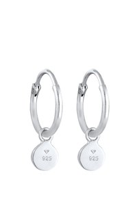 Elli HOOPS DESIGN MINIMAL - Naušnice - silber