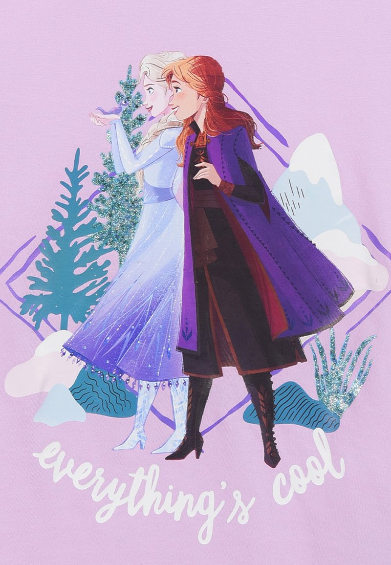 Disney FROZEN ANNA UND ELSA Print T-shirt lila/purple Zalando