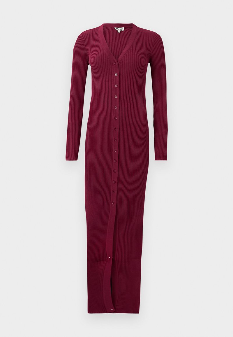 STAUD Maxi-jurk bordeauxrood