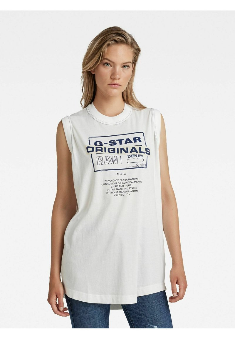 Damen T-Shirts | G-Star LASH ORIGINALS LOOSE TANK Top milk/weiß - PM84552 Damen T-Shirts | G-Star LASH ORIGINALS LOOSE TANK Top milk/weiß - PM84552