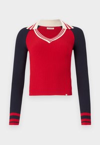 V NECK - Ilgarankovis viršutinės dalies drabužis - rot merf