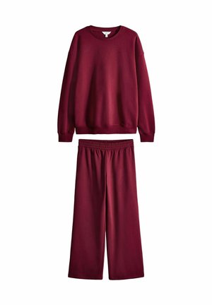 CREW NECK AND JOGGERS SET - Gornji dio trenirke - red