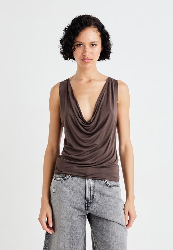 DRAPED NECK  - Top