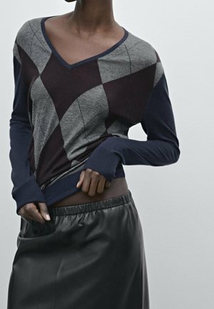 Pullover - blue-black denim