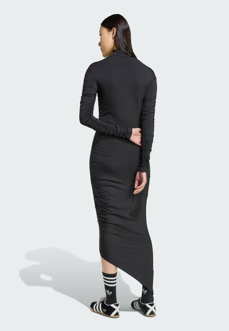 adidas Originals RUCHED - Maxi dress - black - Zalando