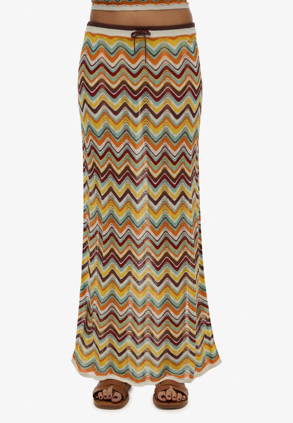 ZIGZAG COLUMN  - Maxirock - mint zigzag stripe