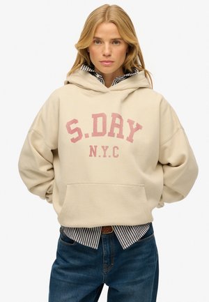 ATHLETIC ESSENTIALS - Kapuzenpullover - oat bran