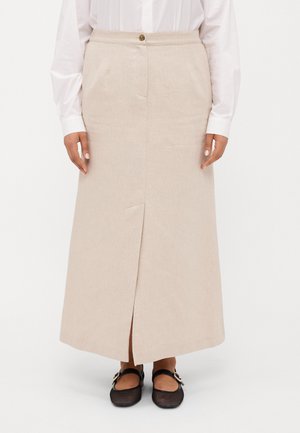 SUPERBO - Maxi sukně - beige