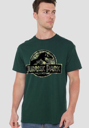 Universal Studios, JURASSIC PARK DINO CAMO - Print T-shirt - dark green