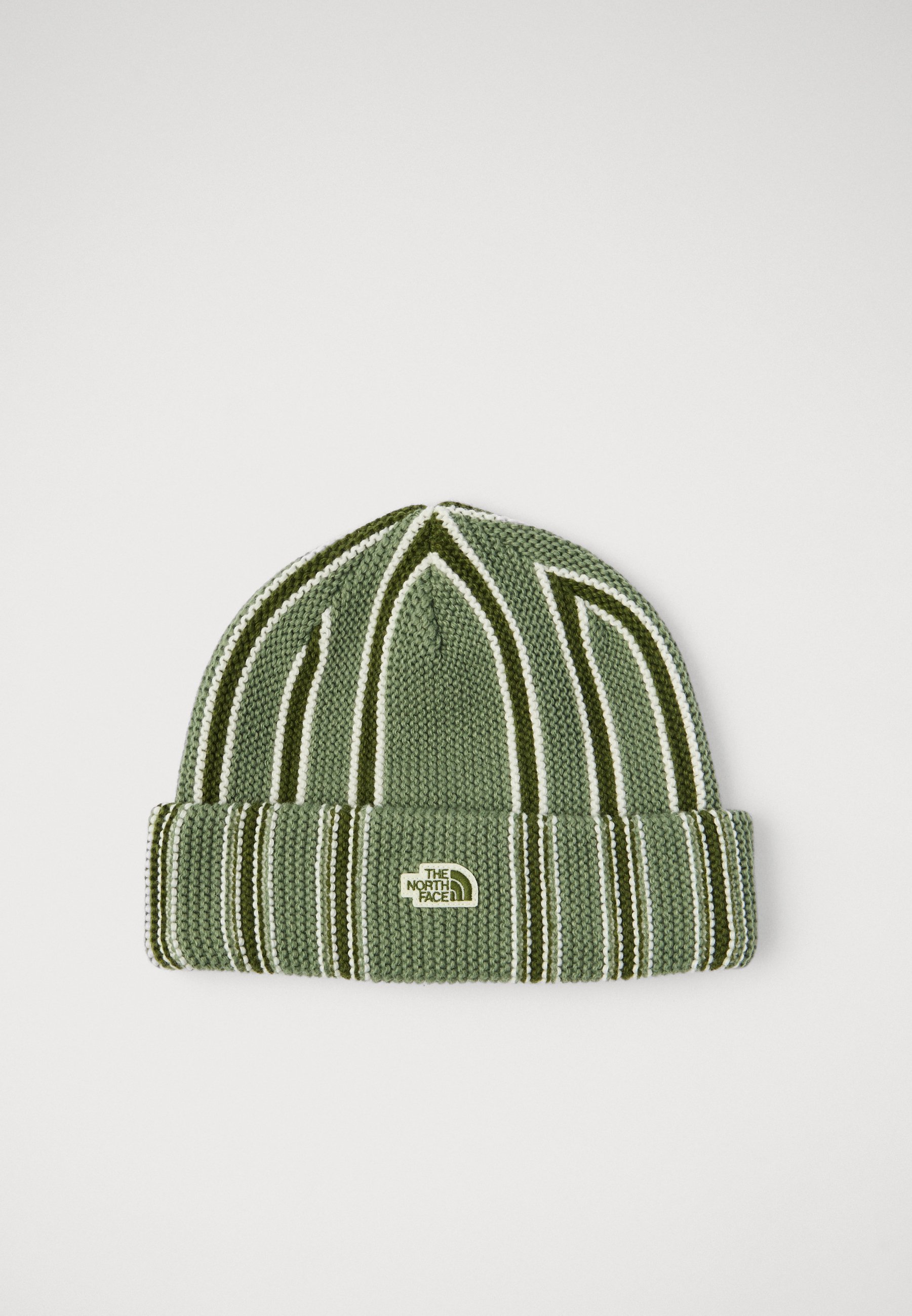 The North Face Forest Green and Mustard Beanies The North Face Big Box Beanie - Forest Olive I Momentum  main image 2