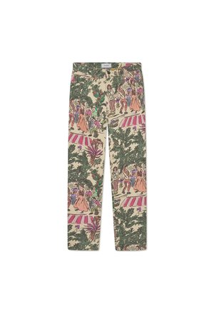 Les Deux RYDER DANCING PANTS - Tiesaus kirpimo džinsai - oil green