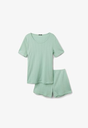 Tezenis, SHORT-SLEEVED POINTELLE - Pyžamo - green