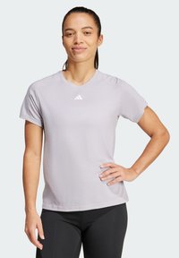 adidas Performance AEROREADY ESSENTIALS MINIMAL BRANDING - T-shirts - glory grey