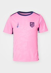 Nike Performance ATLETICO MADRID NIKE DF ACADEMY SHORT SLEEVES TOP K THIRD PRE-MATCH - Equipación de clubes - pink glow/blue void