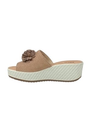 Enval Soft Ciabattine con tacco - beige