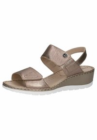 Caprice Sandale s punim potplatom - taupe metallic