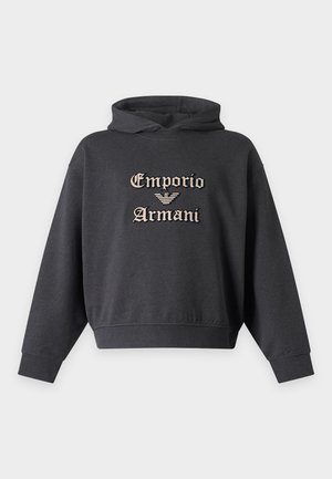 Emporio Armani Φούτερ με κουκούλα - blackened pearl