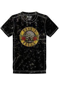 Paradiso Clothing GUNS N ROSES CLASSIC BAND LOGO SNOW WASH - Print T-shirt - black