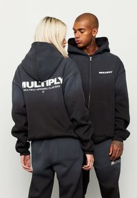 Multiply Apparel Sudadera con cremallera - black soda washed