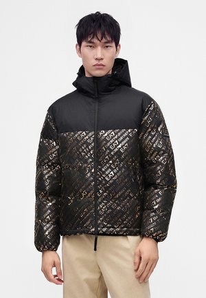 EA7 Emporio Armani JACKET - Veste d'hiver - black/gold-coloured
