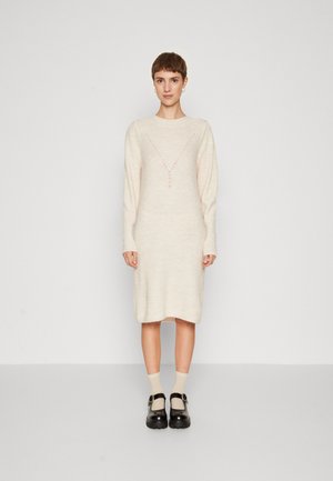 ONLY ONLCYRUS BUTTON DRESS - Kampsunkleit - pumice stone melange