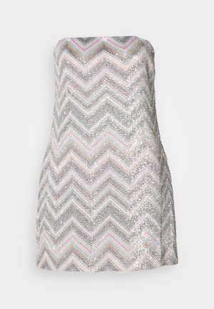 Missoni DRESS - Pulóverruha - light blue/grey/white