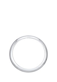 Sølv metal ring med en glat, poleret overflade. Rund form, ensartet bredde og ingen udsmykninger eller mønstre.