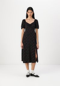 GAP PUFF SWEETHEART - Kasdienė suknelė - black