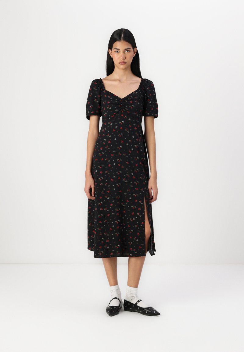 GAP PUFF SWEETHEART - Kasdienė suknelė - black