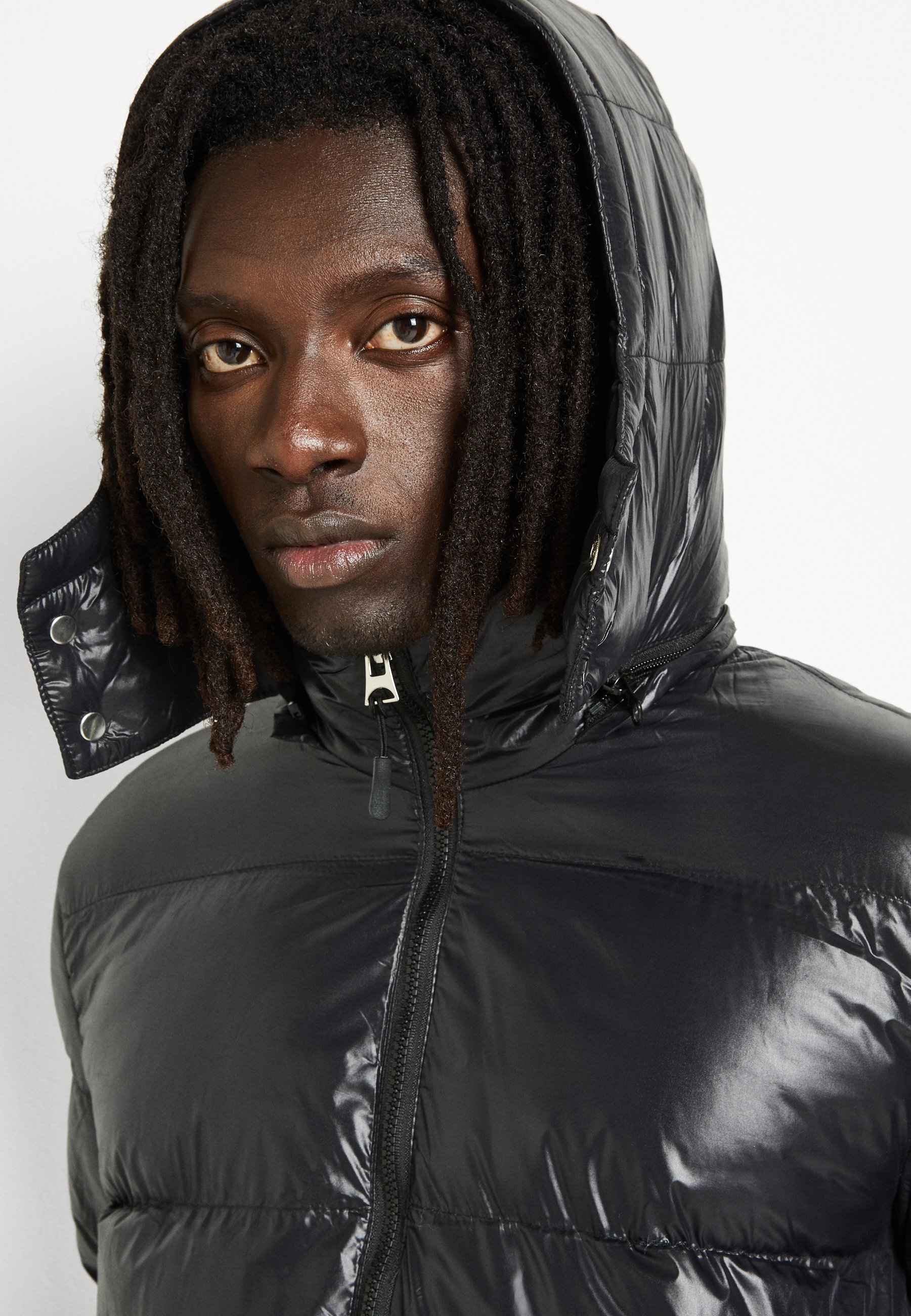 Mens Jared Padded Hooded Jacket Black 
