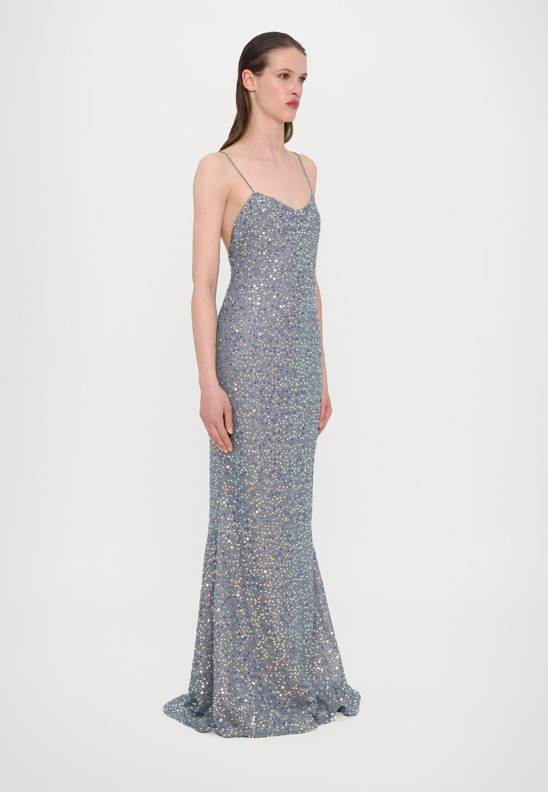 Ida Sjstedt ESTER DRESS - Cocktail dress / Party dress - iridescent  blue/blue-grey - Zalando.co.uk