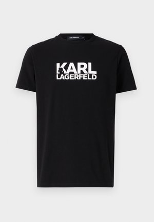 KARL LAGERFELD CREWNECK - Camiseta estampada - black