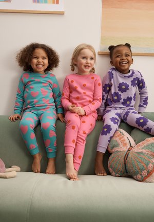 Next REGULAR FIT - SNUGGLE 3 PACK SET - Conjunto de pijama - pink turq stampy print