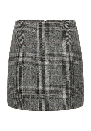 Kaffe VIVIAN - Minisukně - grey prince of wales check