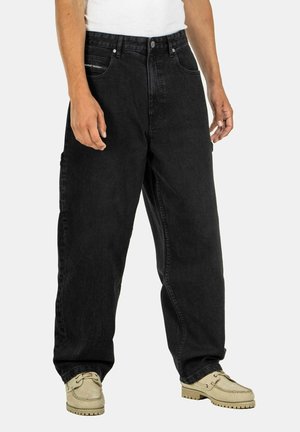 BAGGY WORKER - Jean boyfriend - classic black wash