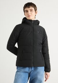 Tommy Jeans - SLIM HOODED JACKET - Chaqueta de entretiempo - black Imagen en miniatura 1
