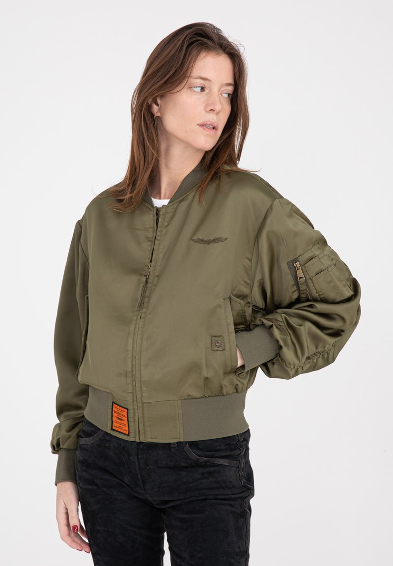 Damen Leichte Jacken | Bombers PEACOCK Bomberjacke khaki - HA90951 Damen Leichte Jacken | Bombers PEACOCK Bomberjacke khaki - HA90951