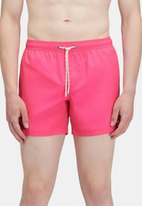 Costumi da bagno rosa realizzati in materiale leggero, con una vita elastica, cordoncino regolabile e cuciture piatte per il massimo comfort.